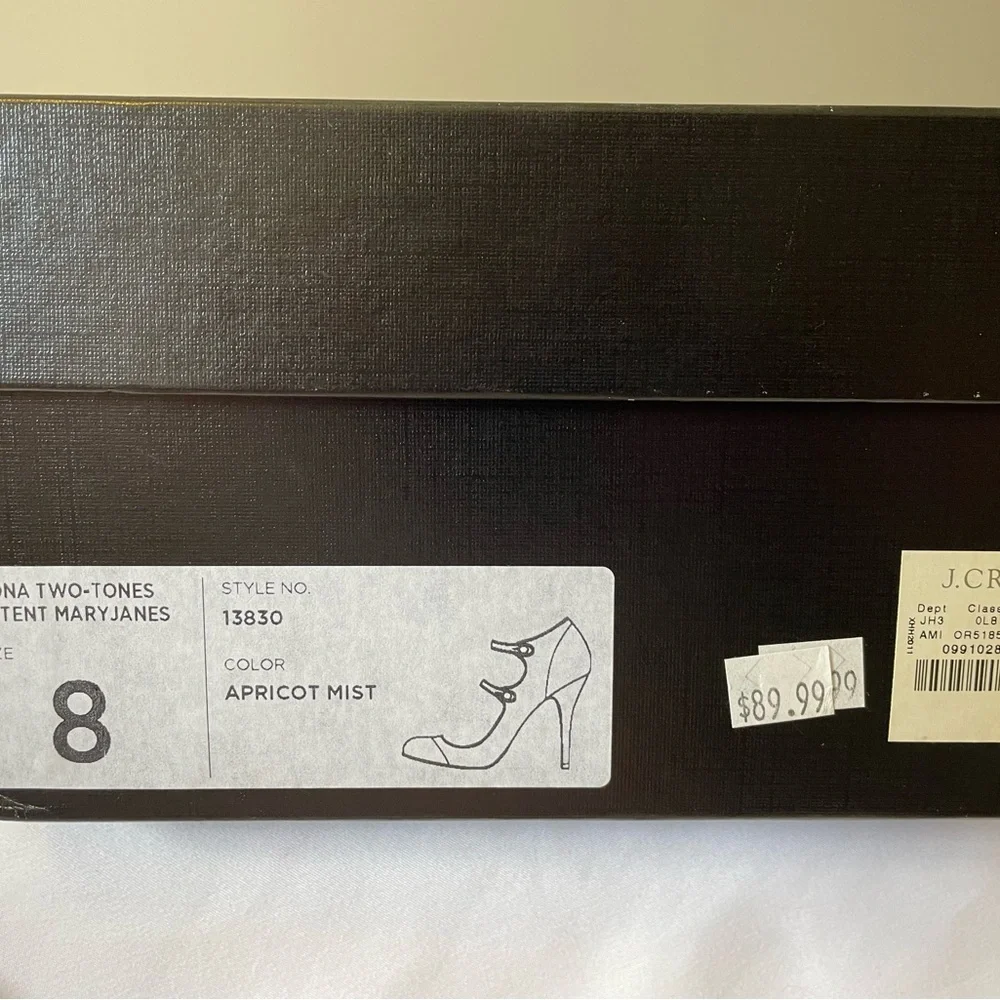 J. Crew (Factory) Black and Tan Heels - Picture 4 of 6